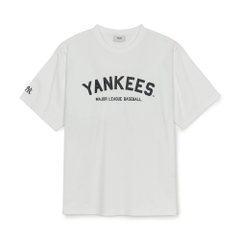 Áo Thun MLB Varsity Big Logo Overfit Short Sleeve T-Shirt New York Yankees White