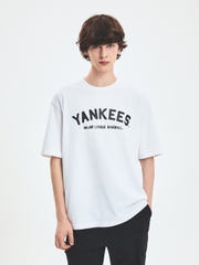 Áo Thun MLB Varsity Big Logo Overfit Short Sleeve T-Shirt New York Yankees White