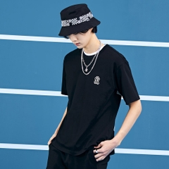 Áo Thun MLB Checkerboard Back Logo New York Yankees Black