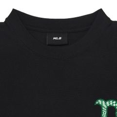 Áo Thun MLB Checkerboard Clipping Logo Boston Red Sox Black