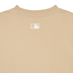 Áo Thun MLB Korea Basic Short Sleeve T-Shirt Clevenland Guardians Beige