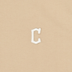 Áo Thun MLB Korea Basic Short Sleeve T-Shirt Clevenland Guardians Beige