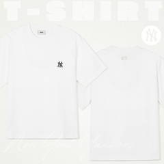 Áo Thun MLB Korea Basic Short Sleeve T-Shirt New York Yankees White