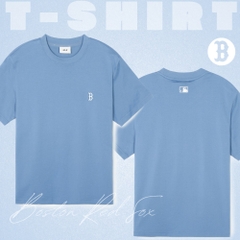 Áo Thun MLB Korea Basic Small Logo T-Shirt Boston Red Sox Indigo