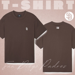 Áo Thun MLB Korea Basic Small Logo T-Shirt San Diego Padres Brown