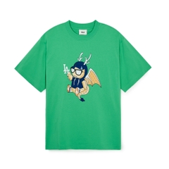 Áo Thun MLB Korea New Year Dragon LA Dodgers Green