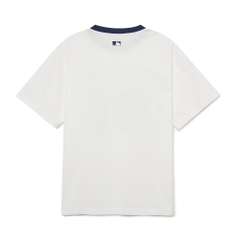 Áo Thun MLB Korea Varsity Number Graphic Cleveland Guardians White