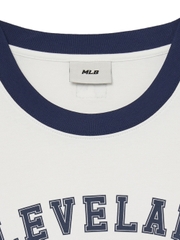 Áo Thun MLB Korea Varsity Number Graphic Cleveland Guardians White