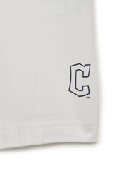 Áo Thun MLB Korea Varsity Number Graphic Cleveland Guardians White