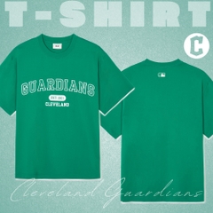 Áo Thun MLB Korea Varsity Cleveland Guardians Green