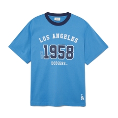 Áo Thun MLB Korea Varsity Number Graphic LA Dodgers Blue