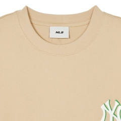 Áo Thun MLB Korea Monative T-Shirt New York Yankees Beige