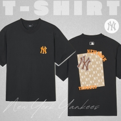 Áo Thun MLB Korea Monative T-Shirt New York Yankees Black