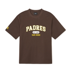 Áo Thun MLB Korea Varsity San Diego Padres Brown