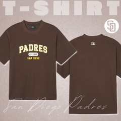 Áo Thun MLB Korea Varsity San Diego Padres Brown