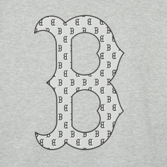 Áo Thun MLB Korea Classic Mono Big Lux T-Shirt Boston Red Sox Grey