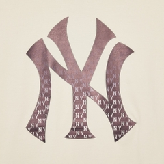 Áo Thun MLB Korea Monogram Big Lux New York Yankees D.Cream