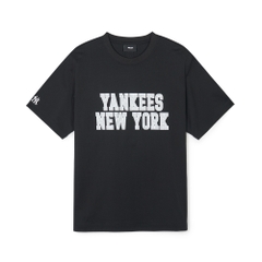 Áo Thun MLB Korea Premium Varsity New York Yankees Black