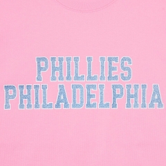 Áo Thun MLB Korea Premium Varsity Philadelphia Phillies Pink