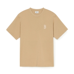 Áo Thun MLB Classic Mono Big Lux Overfit Short Sleeve T-Shirt Boston Red Sox Beige
