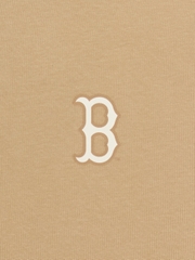 Áo Thun MLB Classic Mono Big Lux Overfit Short Sleeve T-Shirt Boston Red Sox Beige