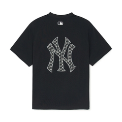 Áo Thun MLB Classic Mono Big Lux Overfit Short Sleeve T-Shirt New York Yankees Black