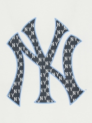 Áo Thun MLB Classic Mono Big Lux Overfit Short Sleeve T-Shirt New York Yankees Ivory