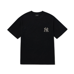 Áo Thun MLB Classic Monogram Clipping Back Logo New York Yankees Black
