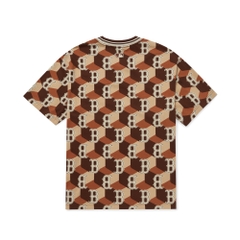 Áo Thun MLB Cube Monogram Overfit Boston Red Sox D.Brown
