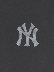 Áo Thun MLB Denim-like Mono Big Lux Overfit Short Sleeve T-shirt New York Yankees Grey
