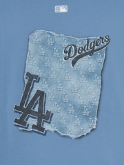 Áo Thun MLB Denim-like Monotive Overfit Short Sleeve T-shirt LA Dodgers Blue