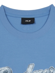 Áo Thun MLB Denim-like Big Lux Overfit Short Sleeve T-shirt LA Dodgers Blue