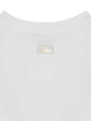 Áo Thun MLB Denim-like Big Lux Overfit Short Sleeve T-shirt New York Yankees White