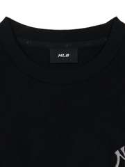 Áo Thun MLB Dia Mono Tonton Jacquard Overfit Short Sleeve T-Shirt New York Yankees Black