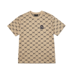 Áo Thun MLB Diamond Monogram New York Yankees Beige