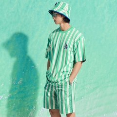 Áo Thun MLB Ethnic Stripe Mega Overfit LA Dodgers Mint