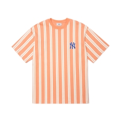 Áo Thun MLB Ethnic Stripe Mega Overfit New York Yankees L.Orange
