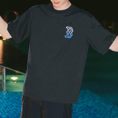 Áo Thun MLB Gradient Monogram Clipping Boston Red Sox Black