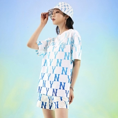 Áo Thun MLB Gradient Monogram Overfit New York Yankees Blue