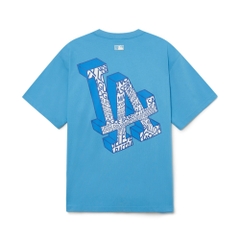 Áo Thun MLB Illusion Clipping LA Dodgers D.Aquablue
