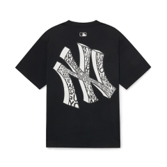 Áo Thun MLB Illusion Clipping New York Yankees Black
