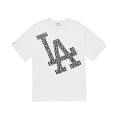 Áo Thun MLB Illusion Mega Overfit T-Shirt LA Dodgers White