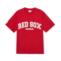 Áo Thun MLB Korea Varsity Logo Boston Red Sox L.Red