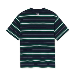 Áo Thun MLB Varsity Stripe Overfit Short Sleeve T-Shirt Boston Red Sox Navy