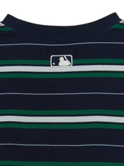 Áo Thun MLB Varsity Stripe Overfit Short Sleeve T-Shirt Boston Red Sox Navy