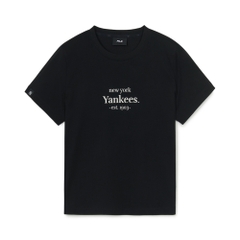 Áo Thun MLB Women's Varsity Logo Comfortable Fit Short Sleeve T-Shirt New York Yankees Black