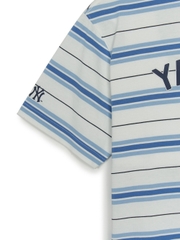 Áo Thun MLB Varsity Stripe Overfit Short Sleeve T-Shirt New York Yankees Ivory
