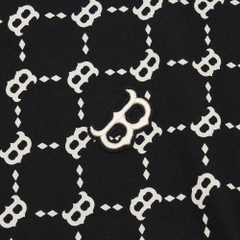 Áo Thun MLB Monogram All-Over Print Boston Red Sox Black