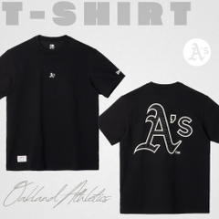 Áo Thun MLB New Era Basic Oakland Athletics Black