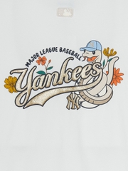 Áo Thun MLB New Year Snake Overfit Short Sleeve T-Shirt New York Yankees White